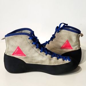 Merrell Edge Skeens Suede Upper Rock Climbing Shoes Men's Size 9 Made in Italy
